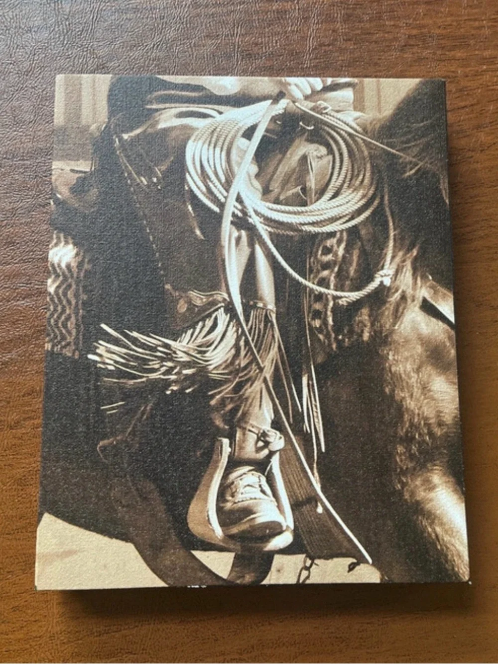 Western Horse Canvas Wall Art Set - Sepia Tone